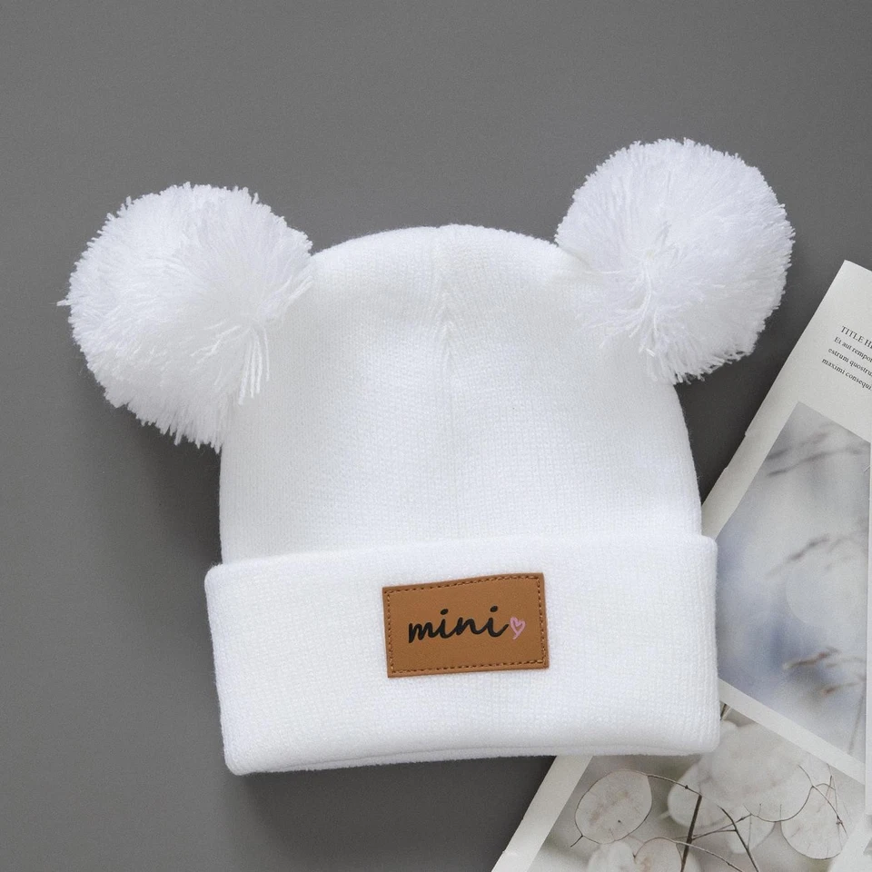 1/2pcs Newborn Baby Winter Hat Kids Beanie Cap for Girls Boys Infant Accessories - Image 3 of 4