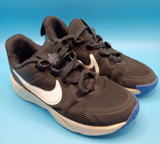 Nike Star Runner 4 PS Shoes Childrens Boys Size 12C Black Blue White DX7614 006