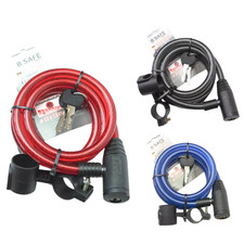 Kabelschloss Sicherheitsstufe B 12mm x 1200mm Fahrradschloß Schloss Kabelschloss