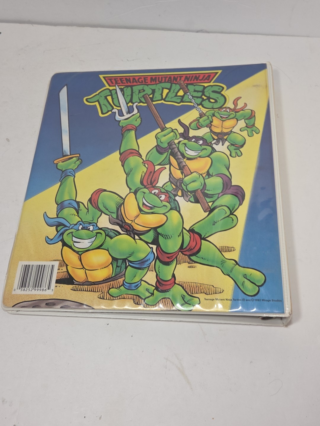 Vintage 1992 Teenage Mutant Ninja Turtles TMNT 3-Ring Binder Mirage Studios