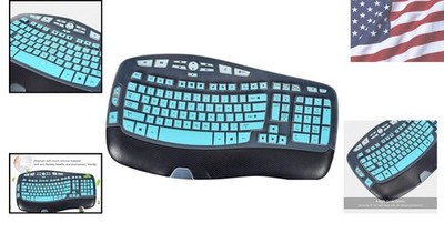 Ombre Mint Silicone Keyboard Cover for Logitech K350 MK550 MK570