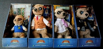 Vgl. Das Erdmännchen Stofftiere, Jakow, Wassili, Bogdan, Sergej, mit Zertifikaten