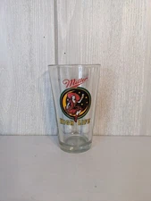 VTG MILLER HIGH LIFE Beer Glass Girl Woman Lady on the Moon Libbey Glass