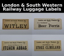 London & South Western Railway Luggage Labels LSWR - Choose From List