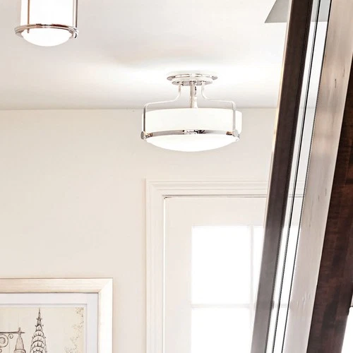 Hinkley Lighting 3641 Harper 3 Light 15"W Semi-Flush Bowl Ceiling - Nickel - Picture 10 of 12