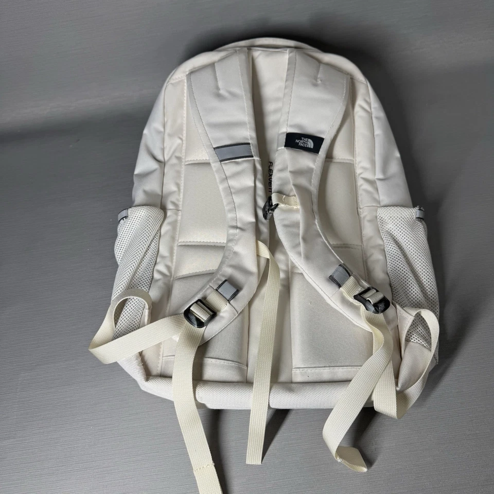 Mochila clássica The North Face Jester Luxe branca metálica ouro rosa - Imagem 2 de 4