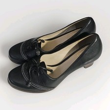 CLARKS Bombay Lights Vintage Style Leather Court Shoes UK 7 Barely Worn Heels