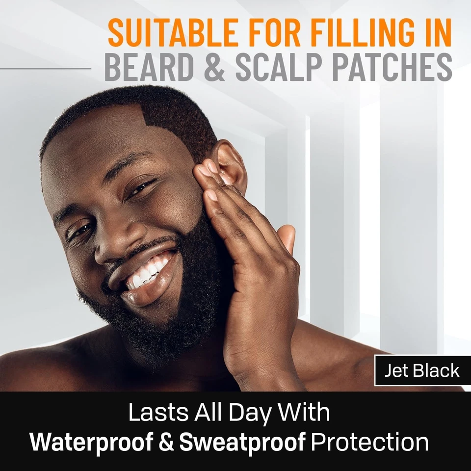 Kit de relleno de pluma de barba para hombres - Juego de relleno 3 en 1 con tenedor de 4 puntas, no. Foto 3 de 4