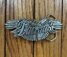 THE DARKNESS metal belt buckle, RARE memorabilia, 2003, vintage