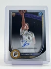 TAELON PETER 2025-26 BOWMAN CHROME ROOKIE AUTO #BCA-TE PACERS Q6633