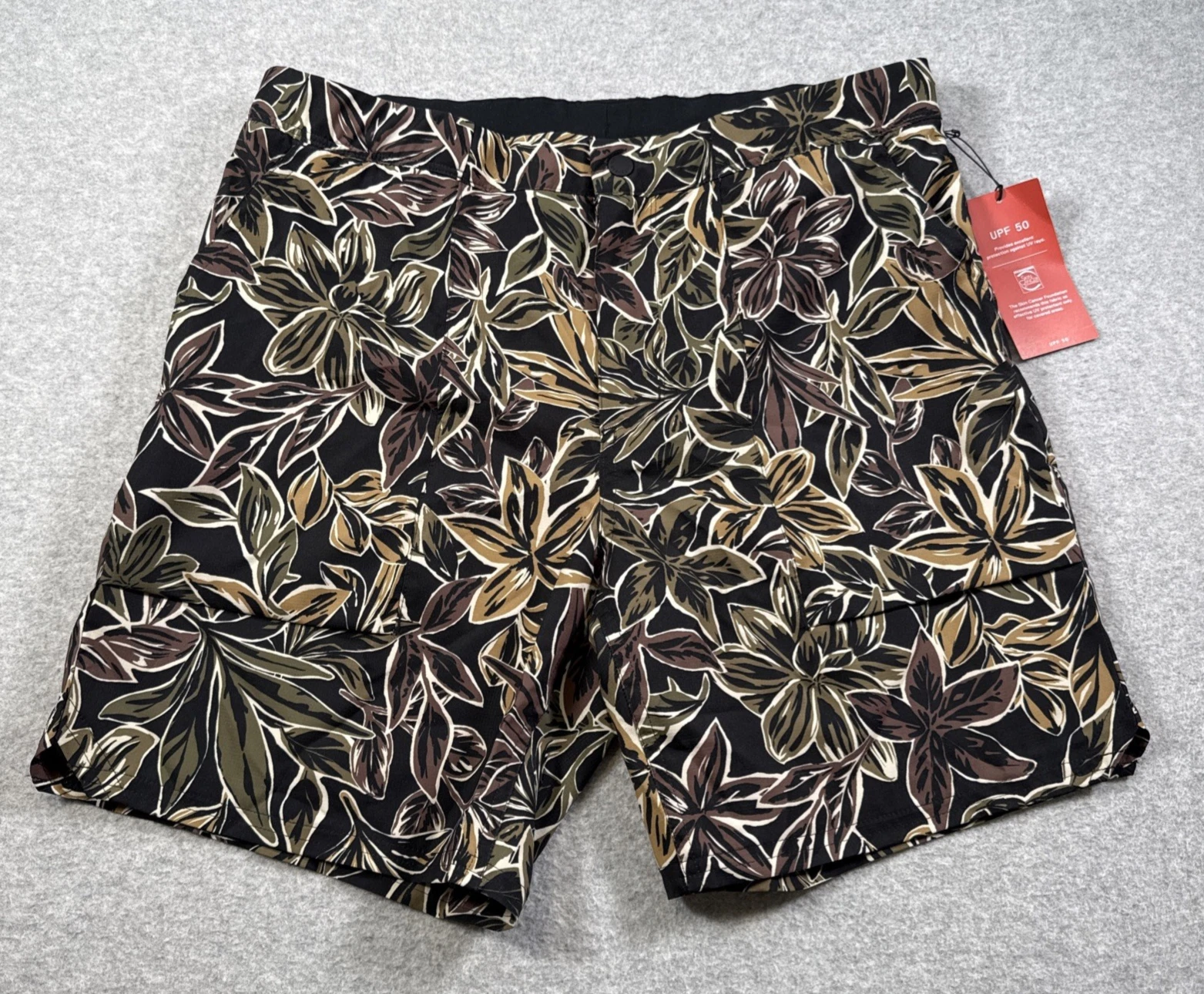 Mountain Hardware Mens Trail Sender Shorts 34/7 Black Floral NEW