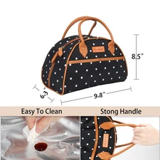 Lunch Bag for Women Thermal Insulated Lunch Food Tote Purse Work Office Picnic