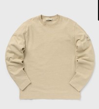 Stone Island 23FW Beige Cotton Ghost Piece Organic Sweater Größe XXL
