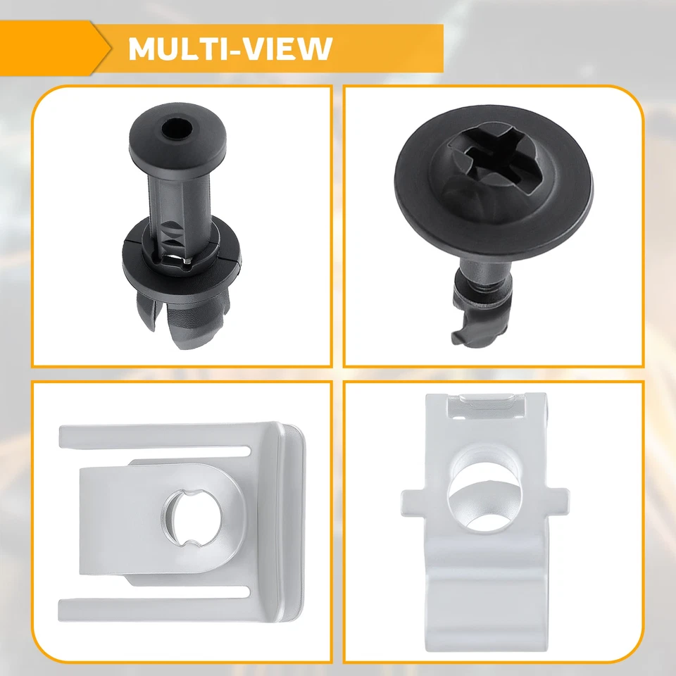 26 peças para Audi A4 A6 Quattro 95-23 motor sob a tampa clipes de proteção contra respingos parafuso - Imagem 4 de 4