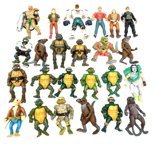New ListingVintage TMNT 30+ Action Figure Lot Loose Incomplete 5”