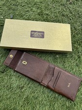 Vintage 1950s Prince Gardner Bifold Wallet Banker Brown Top Grain Cowhide New