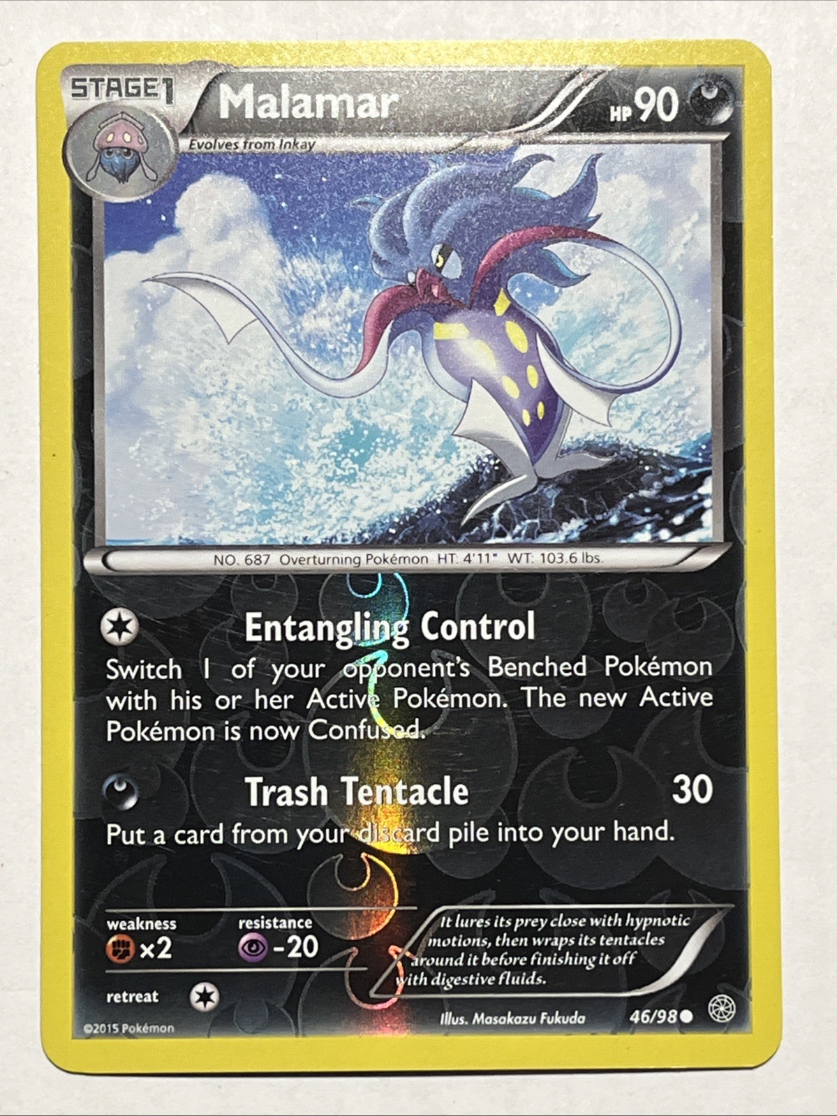 Pokemon - Malamar - 46/98 - Ancient Origins - Reverse Holo
