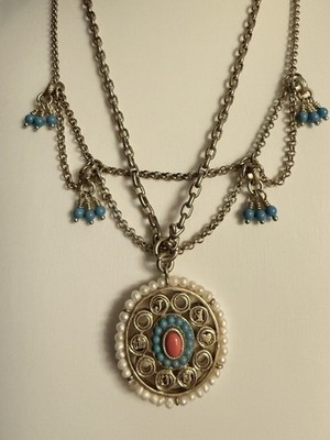 Juicy Couture Barefoot In The Colony 2-Strand Necklace With Semi-Precious Stones