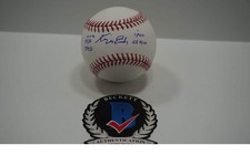 KEVIN VON ERICH SIGNED Rawlings OML BASEBALL w/INSCs WWE 2009 HOF BAS COA