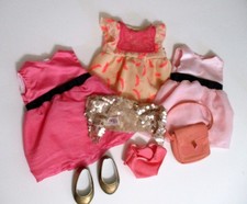 Doll Clothes LOT 3 Fit 18" Our Generation American Girl Dress Crop Top Shoes