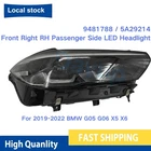 Right RH Passenger Side LED Headlight 9481788 For 2019-22 BMW G05 G06 X5 X6 OEM