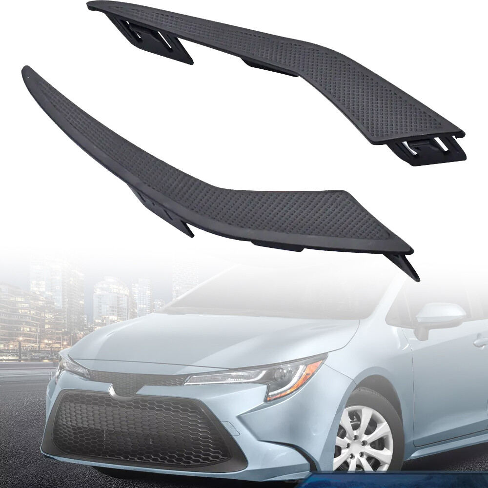 Front Bumper Insert Fog Light Cover Fit For 2020-22 Toyota Corolla LE XLE Sedan