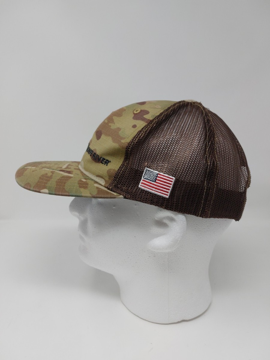 Knife River Camo Snapback Hat Adjustable Mesh Back Richardson Cap View 3