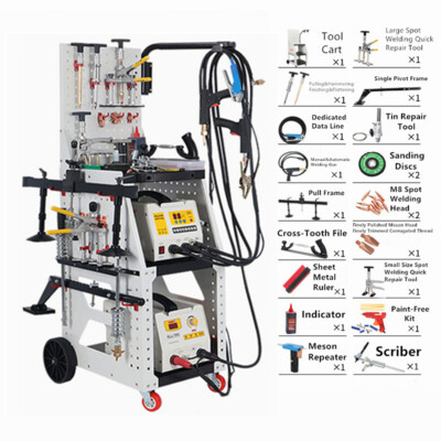  95ES Steel + Aluminum Dent Puller Spot Welder Machine Car Auto Repair Shop
