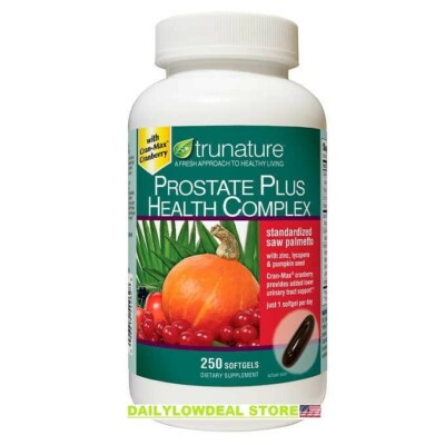 trunature PROSTATE PLUS HEALTH COMPLEX 250 Softgels   NEW !!! FRESH !!!
