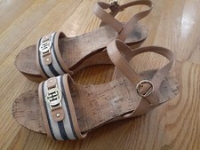 Tommy Hilfiger Twhottie Wedge Platform Ankle Strap Sandals - Blue Multi, 8 M