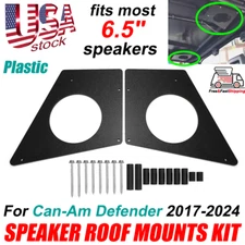 For 2017 - 2024 Can Am Defender Speaker Roof Mounts - Fits most 6.5" Speakers US
