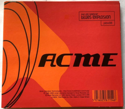 The Jon Spencer Blues Explosion: ACME (CD, 13 Tracks, 1998) Excellent Condition