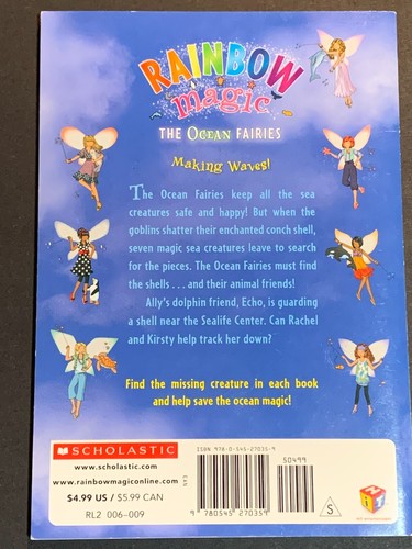 Rainbow Magic Book Ocean Fairies #1 Ally the Dolphin Fairy by Daisy Meadows VG - Bild 2 von 2