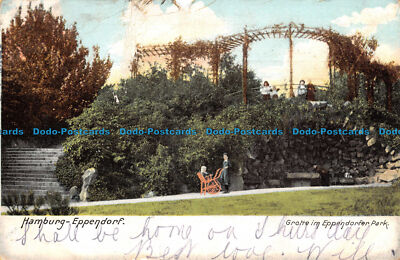 R120285 Hamburg Eppendorf. Grotte im Eppendorfer Park. 1905