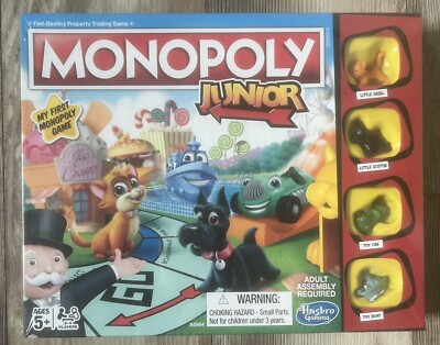NIB Monopoly Junior Hasbro Gaming My First Monopoly Junior Jr NEW!!! & SEALED!!!