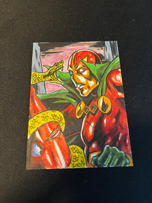 Mister Miracle 2014 Cryptozoic DC Comics Epic Battle Sketch Card Ken Gordon 1/1