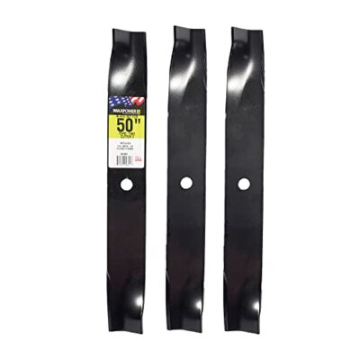 Maxpower 561381B 3 High Lift Messer Set für 50'' Cut Toro Time Cutter Z Mäher