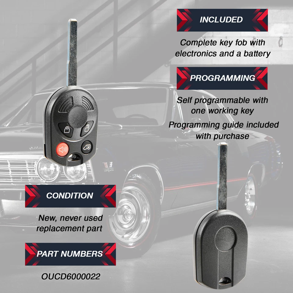 2 Keyless Entry Car Fob for 2007 2008 2009 2010 2011 Mazda Tribute OUCD6000022 Foto 4 de 4