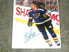 Pavol Demitra (Deceased) Autographed Saint Louis Blues 8x10 Photo   COA