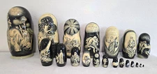 Russian Matryoshka Nesting Doll 20pc Biblical Creation Religion 93 Sergiev-Posto