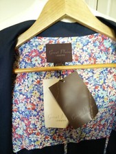 Bnwt Great Plains Navy Jacket Size L Mandarin Style