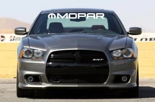 MOPAR SOLID Letters Windshield Banner Decal 4" x 38"