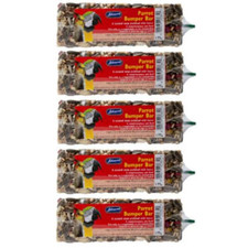 JOHNSON'S PARROT BUMPER BAR 175g X5 -  BIRD SEED TREAT COCKATIEL-CONURE 5 PACK