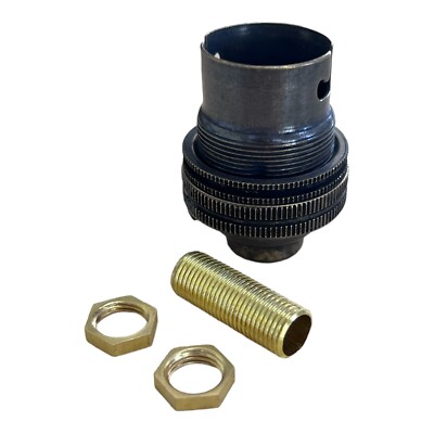 Jeani Messing Lampenfassung Tischlampen Set B22 Bajonettverschluss 1/2'' Gewindestange & Muttern