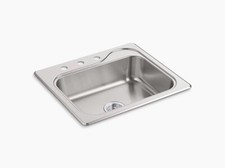 Sterling 11403-3 Southhaven 25" Single Basin Drop In Kitchen Sink In SS - New OB