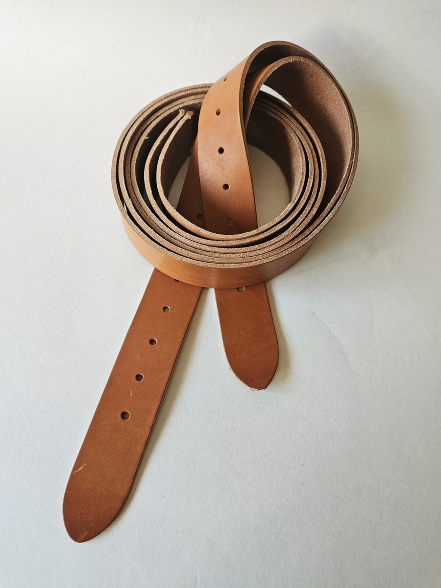 VACHETTA VEG TAN Leather BELT BLANK 40mm Wide Thick 58