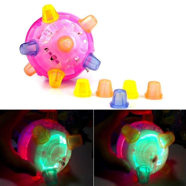 Baby Kids Classic Toy Jumping Flashing Light up Ball Bopper Vibrating Sound for sale online eBay
