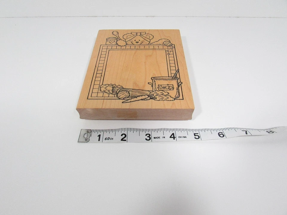 Sello artesanal de goma oso de peluche Cook ZZ-4163 Darcie's Foto 4 de 4