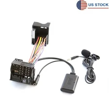12PIN AUX Bluetooth 5.0 Adapter Wireless Music Audio Cable Microphone For BMW