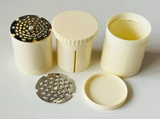 One Hand Twist Grater Beige 6PC Small Grater Nuts/Chocolate/Cheese/3.4"X4.25"